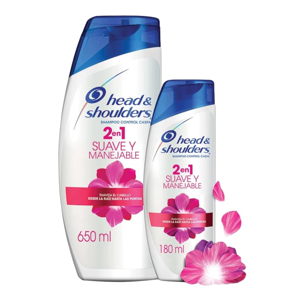 SHAMPOO SUAVE Y MANEJABLE 650+180ML.