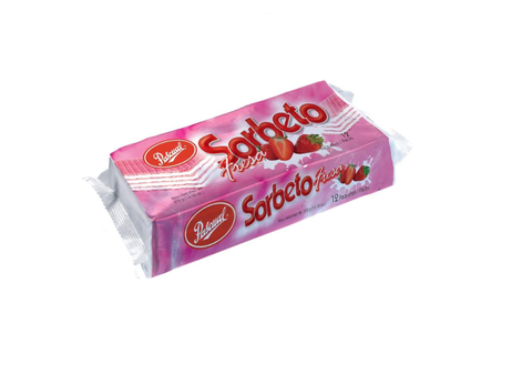 GALLETA SORBETO FRESA 12UN.