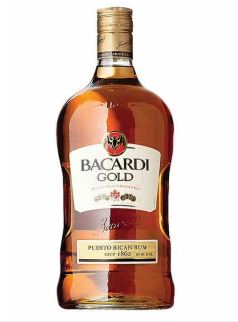 RON ORO BACARDI 375ML.