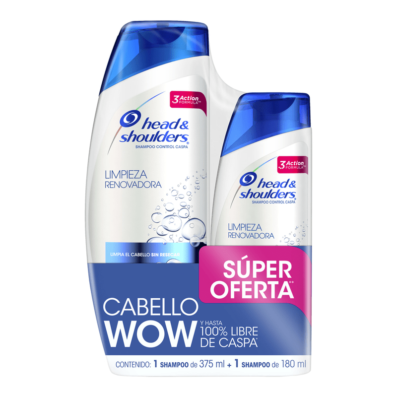 SHAMPOO LIMPIEZA RENOVADORA 375+180ML.