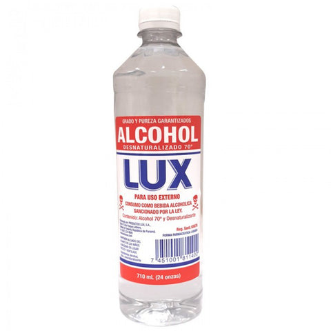 ALCOHOL 70° LUX 24OZ.