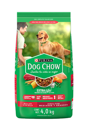 ALIMENTO PARA PERRO ADULTO DOG CHOW 4KG.