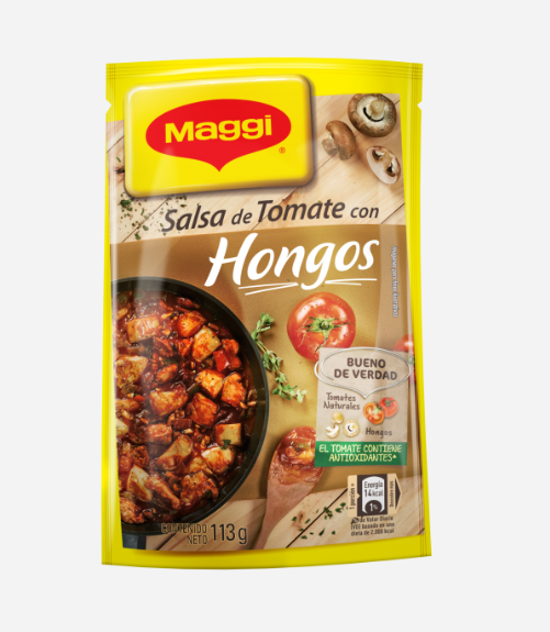 SALSA CON HONGO 113GR.