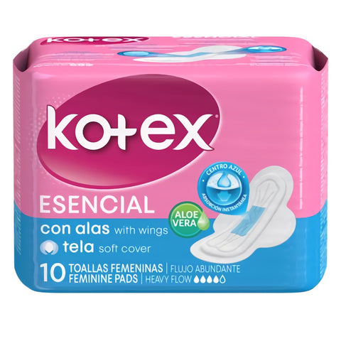 TOALLAS SANITARIA ESENCIAL CON ALAS 12UN.