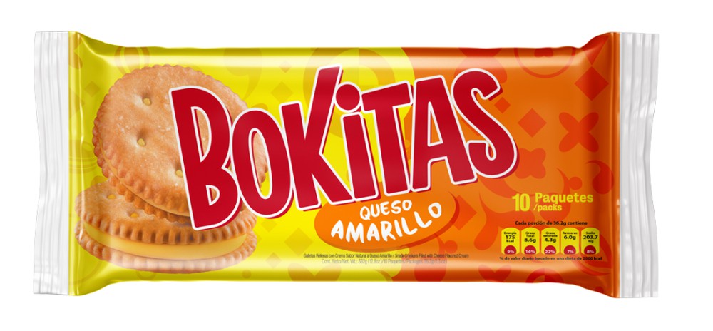 BOKITAS QUESO AMARILLO 10UN.