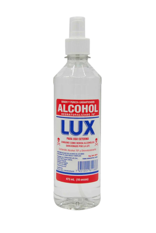 ALCOHOL 70° CON ATOMIZADOR 16OZ.