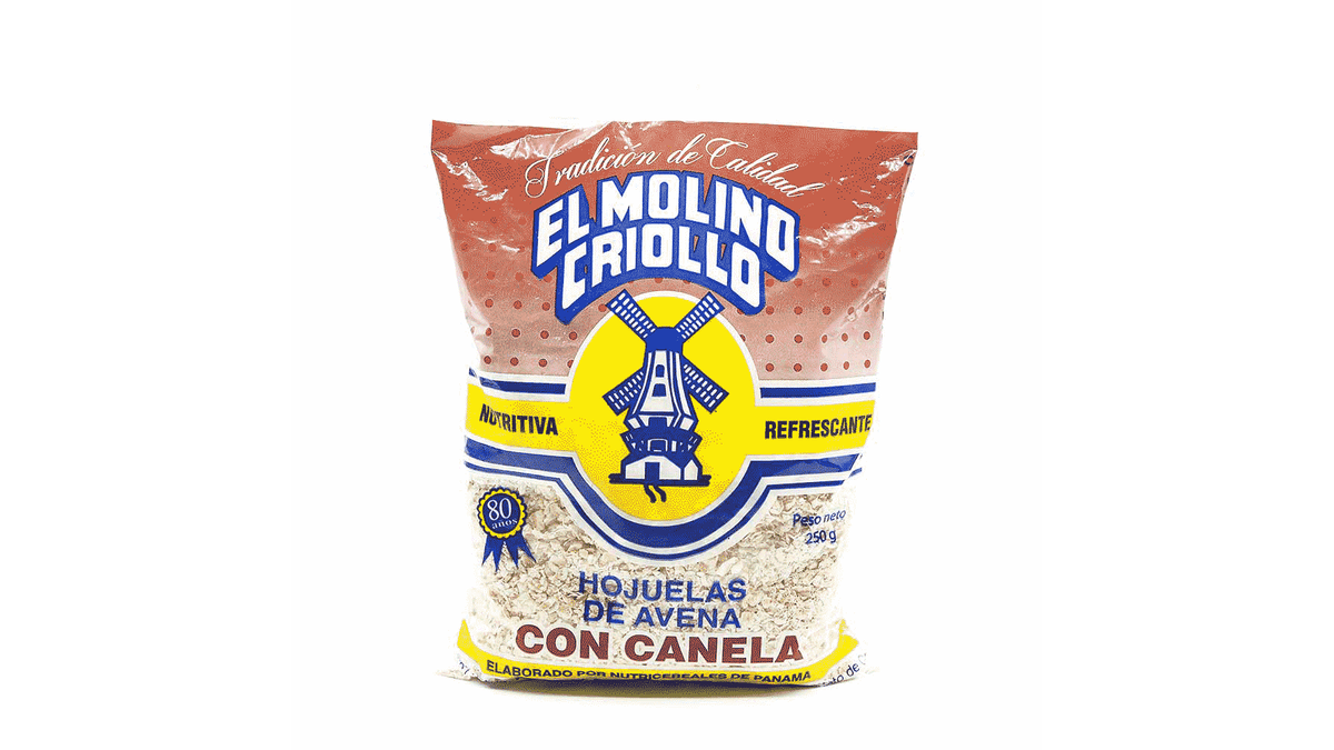 AVENA HOJUELA CON CANELA 250GR.