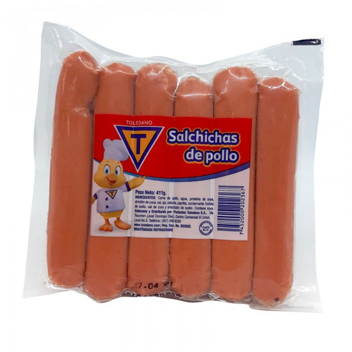 SALCHICHA DE POLLO 411GR