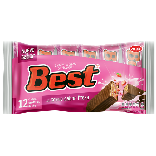 GALLETA FRESA BEST 12UN.