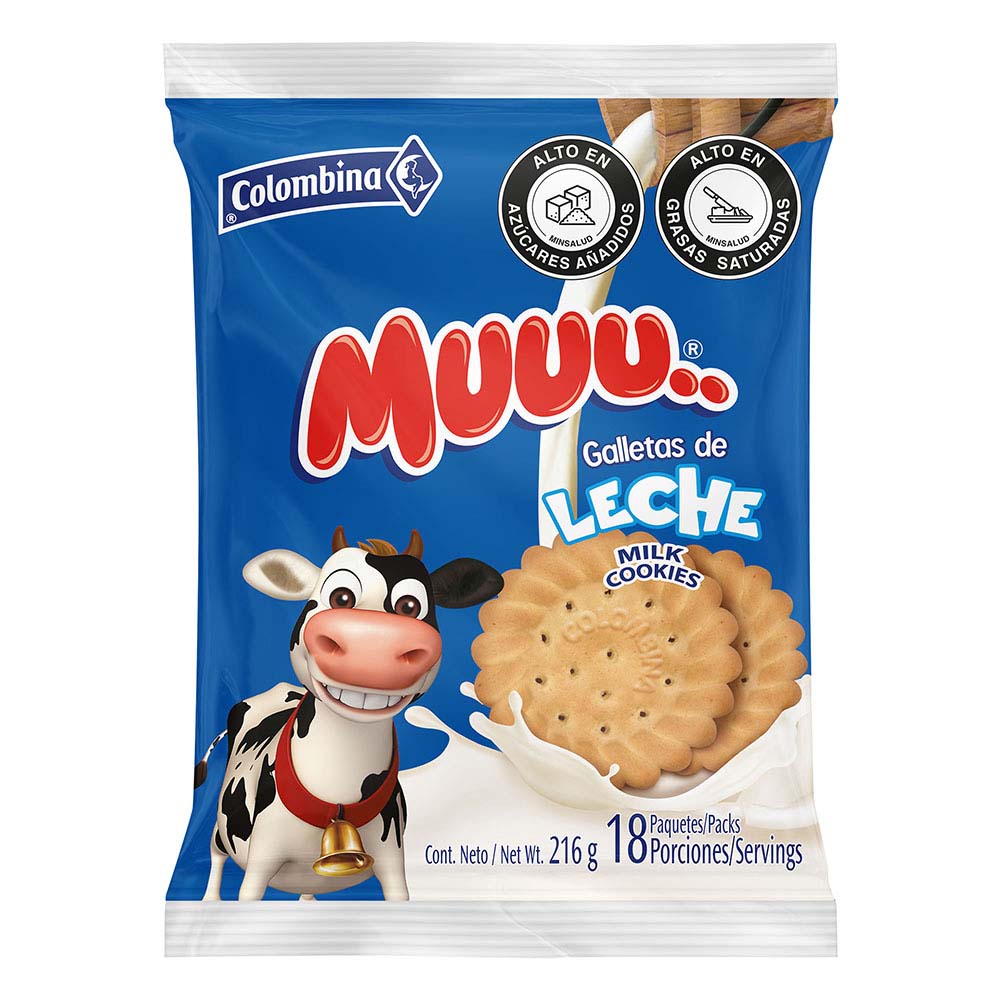GALLETA MUU DE LECHE 18UN.
