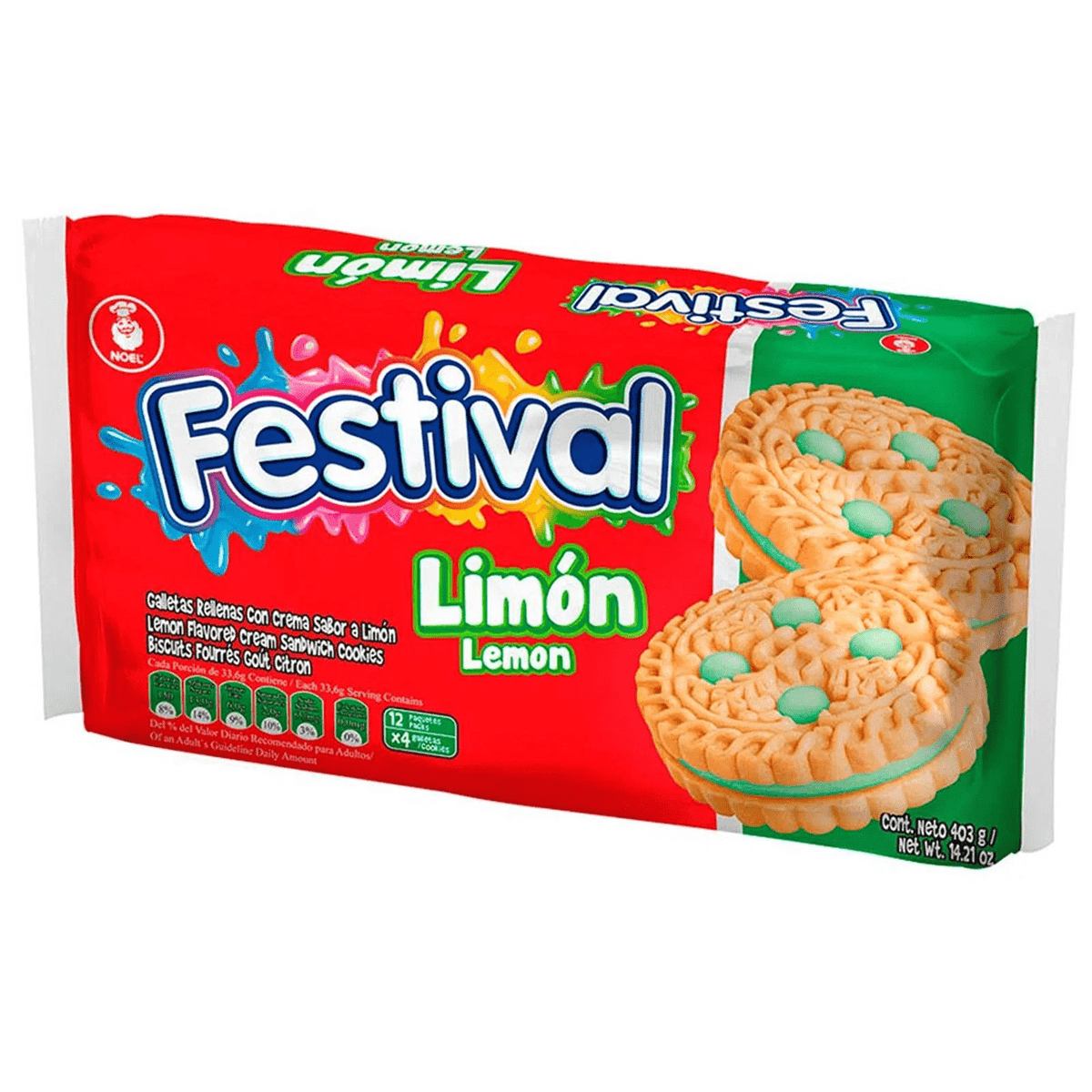 GALLETA FESTIVAL LIMON 12X4UN.