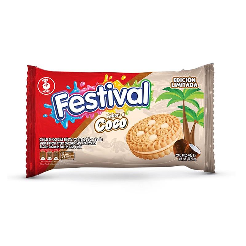 GALLETA FESTIVAL COCO 12UN.