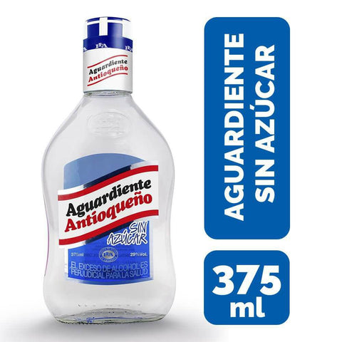 AGUARDIENTE AZUL 375ML.