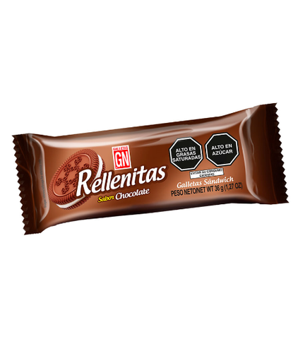 RELLENITAS CHOCOLATE 8UN.