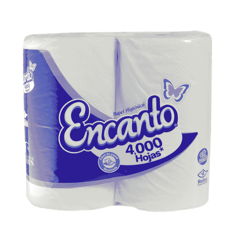 PAPEL HIGIENICO 4ROLLO 4000H.