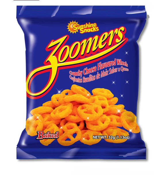 ZOOMERS CRUNCHY CHEESE SUNSHINE 12UN.