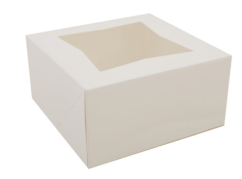 CAJA BLANCA CON VENTANA 6X6X3 1UN.