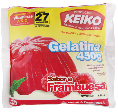 GELATINA FRAMBUESA 450GR.