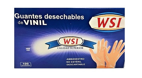 GUANTE DESECHABLE WSI 100UNI