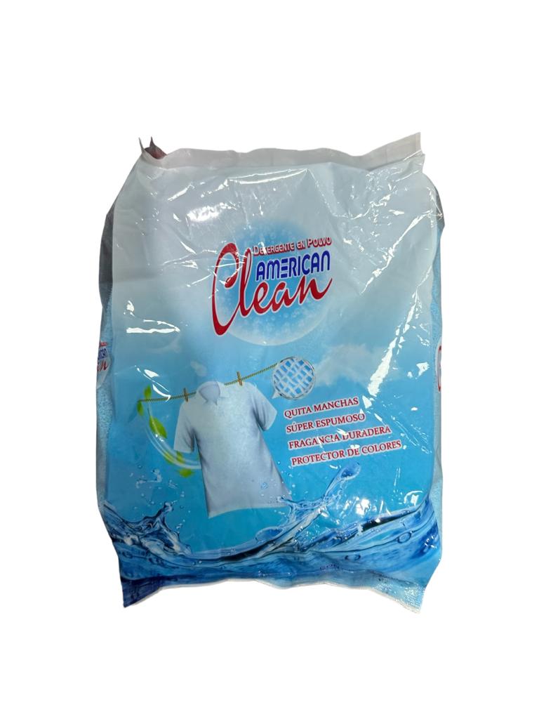 DETERGENTE EN POLVO AMERICAN CLEAN 500GR.