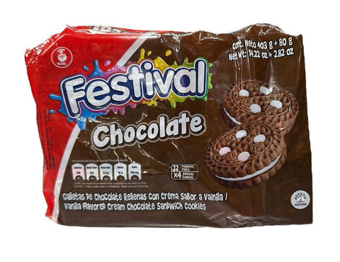 GALLETA FESTIVAL CHOCOLATE 12X4UN.