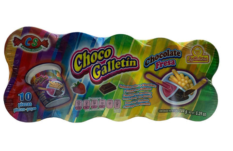 CHOCO GALLETIN CHOCO-FRESA 10UN.