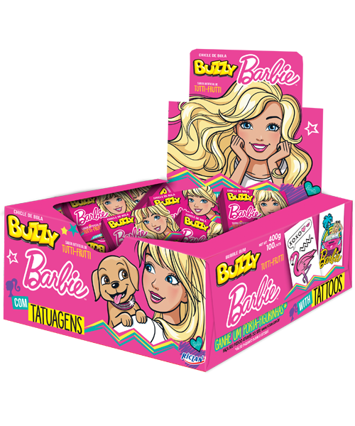 CHICLE TATTOO BARBIE 100UN.