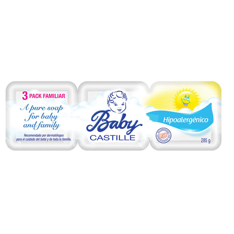 JABON DE BEBE BLANCO 3PK.