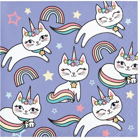 Beverage Napkins Sassy Caticorn