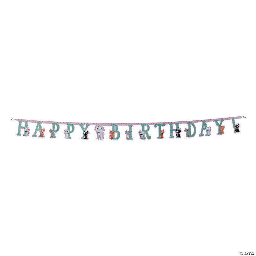 Banner HBD Purr-Fect Party