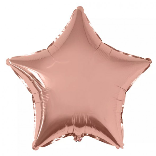 Globo Estrella Rose Gold