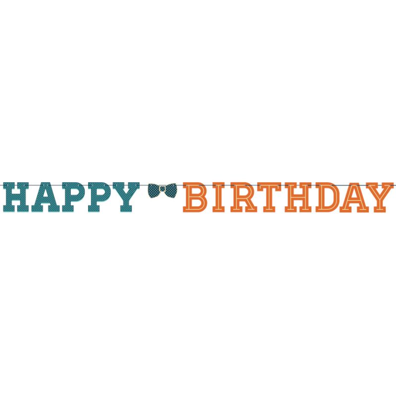 Shaped Ribbon Banner Hispter HBD – DistribuidoraOjodeAgua