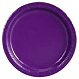 Plato Plástico Morado 7"