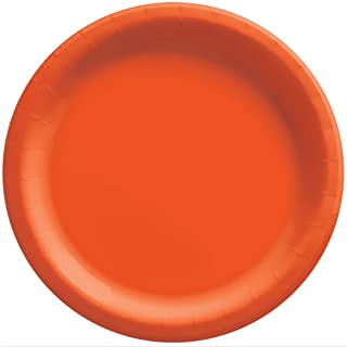 Plato Plástico Naranja 7"