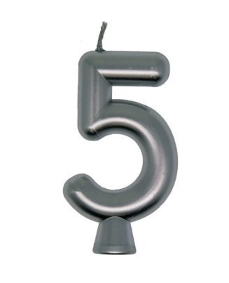 Velas Plateada 5