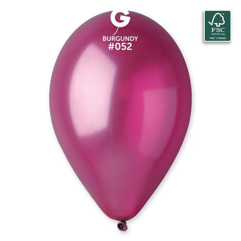 Globo Metálico Burgundy #052