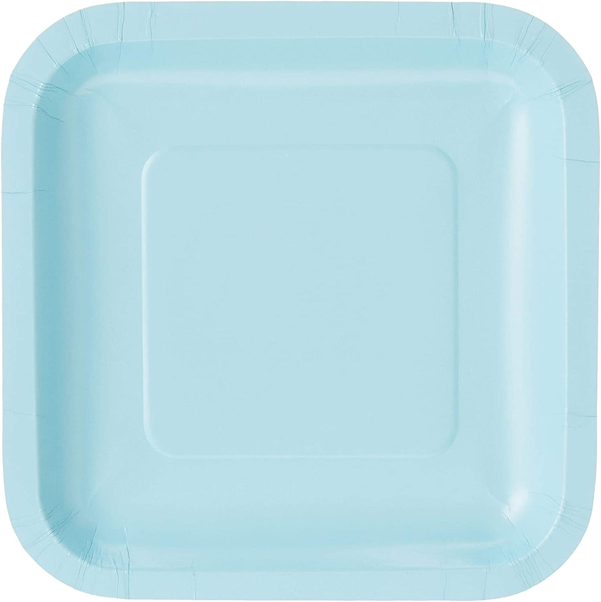 Plato de cartón cuadrado Pastel Blue