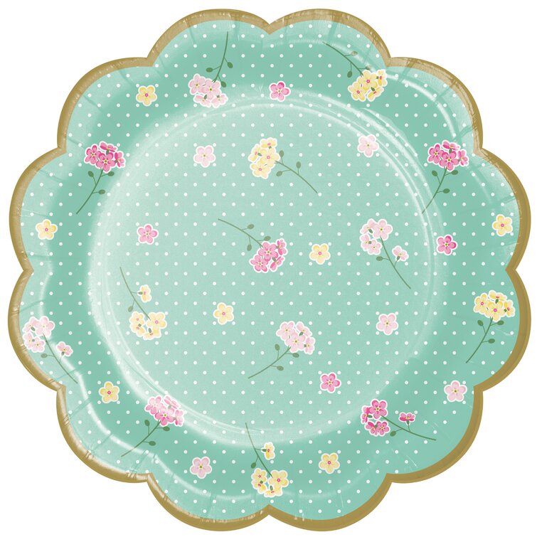 Plato Scalloped Floral Tea Party