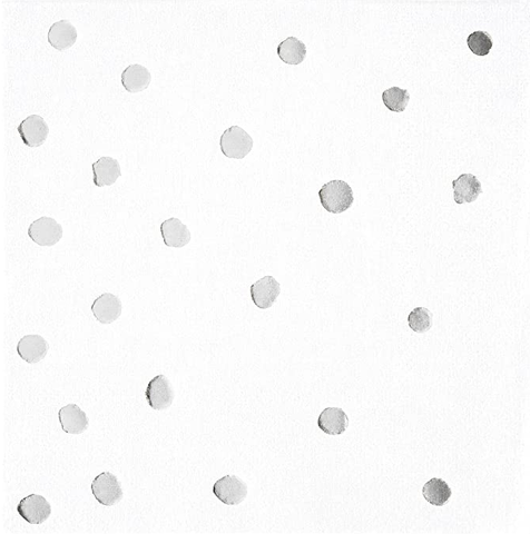 Beverage Napkins White W/Silver Foil