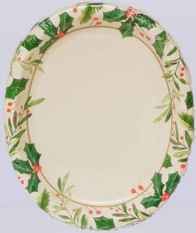 Plato Ovalado Traditional Holly