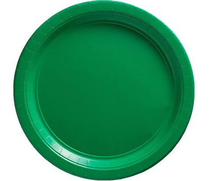 Platos Plástico Verde