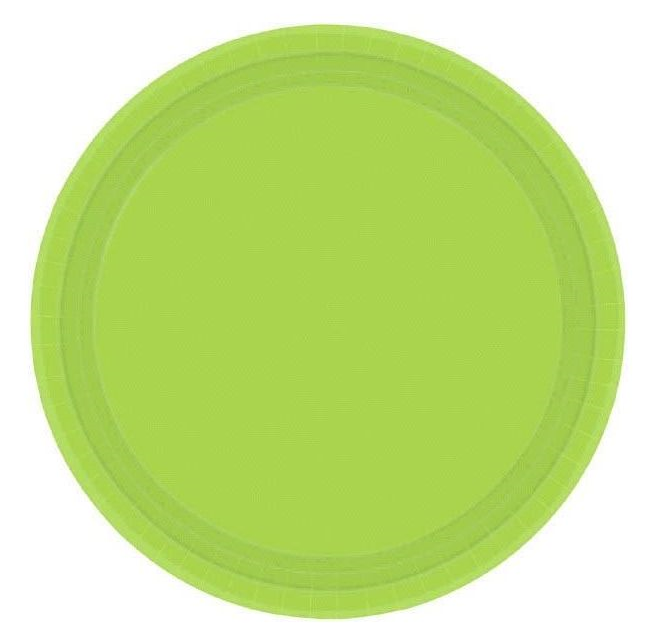 Plato de cartón redondo Fresh Lime