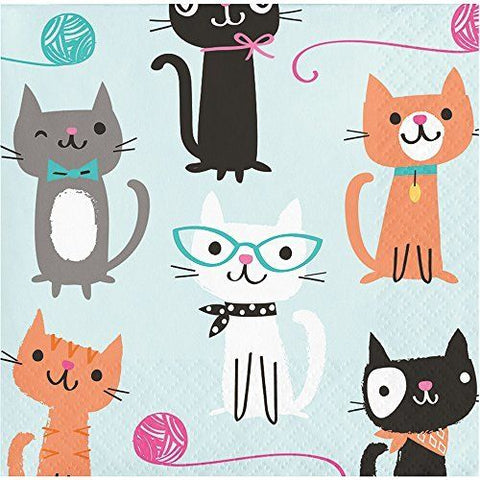 Beverage Napkins Purr-Fect Party