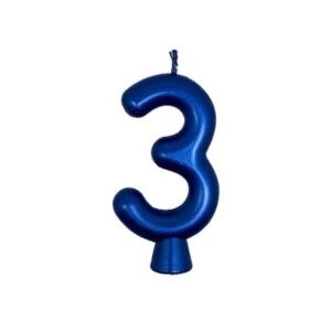 Velas Azul Metálico 3