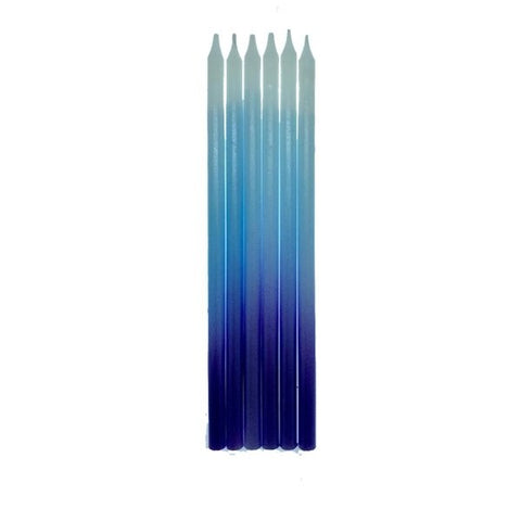 Velas Degradada Largas Azul/Blanco