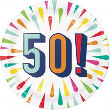 Plato Luncheon Birthday Burst 50