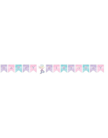Shaped Ribbon Banner HBD Mermaid Shine – DistribuidoraOjodeAgua