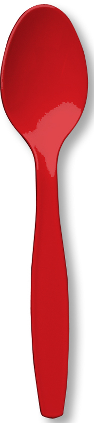Cuchara Plástica Rojo