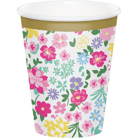 Vaso de Cartón Floral Tea