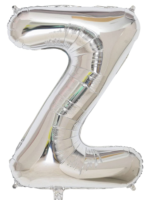 Globo Plateado Z